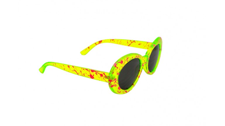 Thizelle Neon Yellow - Pink on Frame - Black
